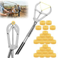 25 Elastrator Bands with Large Stainless Steel Banding Tool Bander Livestock Management Fits Bull,Calves, Goats, Sheep, Easy Application