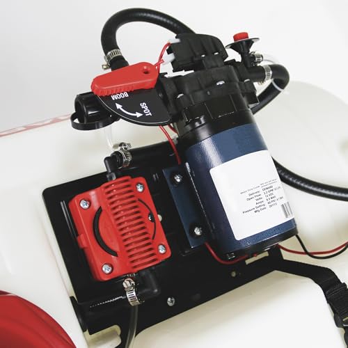 Chapin 97561 Made in The USA 25 Gallon Mixes on Exit 12V, 2.5 GPM Pump ATV/UTV Spot Sprayer with Separate Water Tank Than Concentration Tank to Mix on Demand, Translucent White - size: 25-Gallon