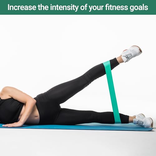TechStone Resistance Bands Set – 5 Levels Loop Exercise Bands for Men & Women, Elastic Workout Bands for Home Gym, Training, Yoga & Fitness, Carry Bag Included - color: Multicoloured