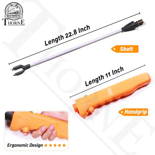 Livestock Prod, Waterproof Cattle Prod Stick with LED Light, Livestock Prod for Modern Livestock Management(33.8in) - size: 33.8"