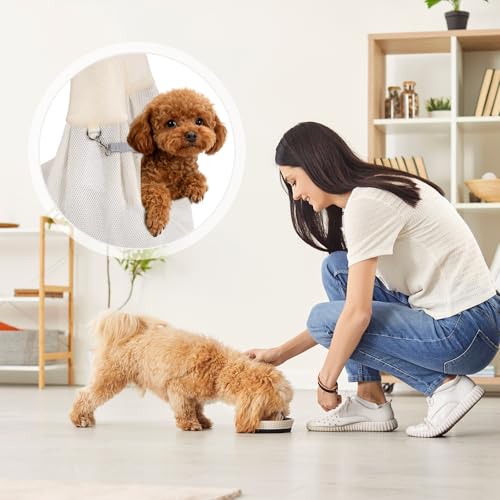 Dog Sling Carrier for Small Dogs and Cats Up to 16.5 Lbs, Soft Pouch Breathable Mesh Pet Crossbody Shoulder Bag, (Beige, 1 Pcs) Intended for Outdoor/Camp/Travel - color: Beige