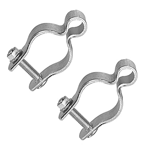 2 Pack 1-5/8inch Chain Link Fence Frame Gate Post Hinge/Galvanized Steel Zinc Plated Pipe Gate Hinge for 1-5/8 Outside Diameter Post/Pipe, Nut/Bolt Included for Hinge - size: 1-5/8 Inch