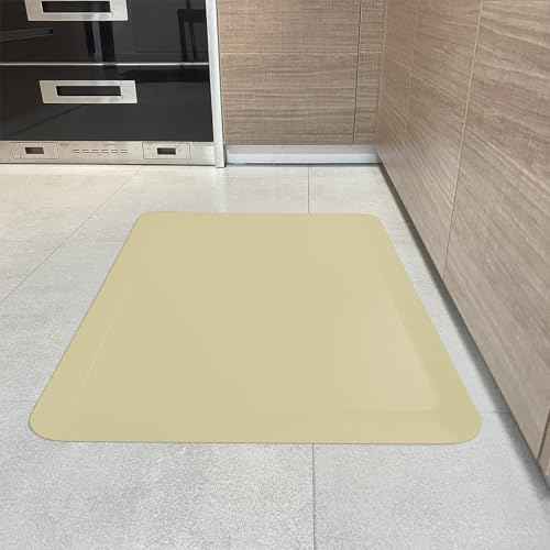 1" Extra Thick Anti Fatigue Floor Mat 30" L x 20" W,Kitchen Mat, Standing Desk Mat,140D Advanced PU Foam Ergonomic Comfort at Home, Office, Garage, Sink (Yellow) - color: Yellow, size: 30"L x 20"W x 1"Th