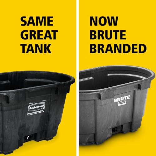 Rubbermaid Commercial Products Stock Tank 100-Gallons Structural Foam Heavy Duty Container for Livestock/Animal/Cattle Feed & Water Outdoor Homemade Pool/Hot Tub/Bathtub & Pet Cleaning/Dog Wash - size: 100 Gallon