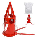 Big Bag Dispenser Bulk Bag Unloader – Heavy Duty Feed Unloader Tool for Animal Feed, Grain, Fertilizer – Rust-Resistant, Portable for Farm, Warehouse, Home Use (Red) - color: Red
