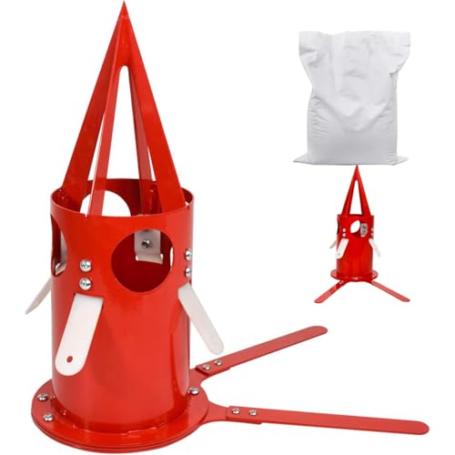 Big Bag Dispenser Bulk Bag Unloader – Heavy Duty Feed Unloader Tool for Animal Feed, Grain, Fertilizer – Rust-Resistant, Portable for Farm, Warehouse, Home Use (Red) - color: Red