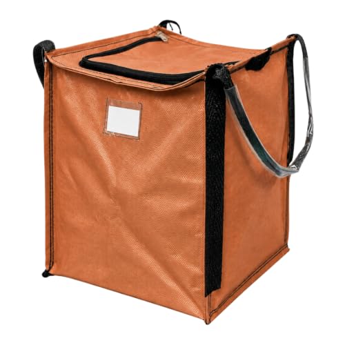 DURASACK 22-Gallon Zipper Top Heavy Duty Storage Tote Bags, Terracotta - color: Terracotta, size: Medium
