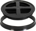 Gamma2 Seal Lid Black | Food-Safe | For 3.5-7 Gallon Buckets | BPA-Free | Pack of 12 - color: Black, size: Fits 3.5, 5, 6, & 7 Gallon Buckets (Pack of 12)