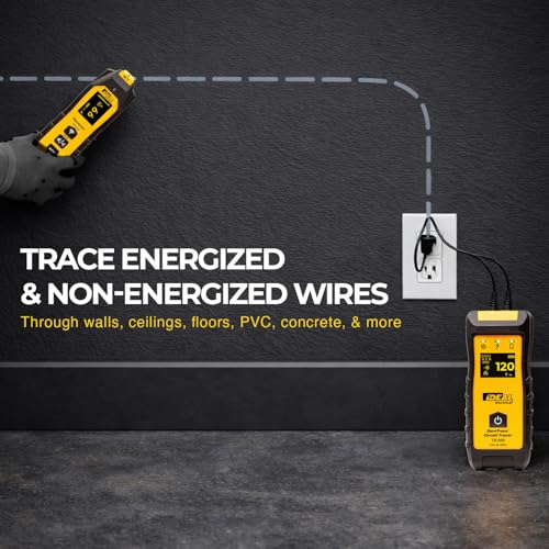 Ideal Electrical SureTrace Pro Circuit Tracer (61-950), 0-600 Volts | Non-contact voltage tester, continuity test, receptacle testing, measures AC amperage to 600A, find breakers, faults, & more