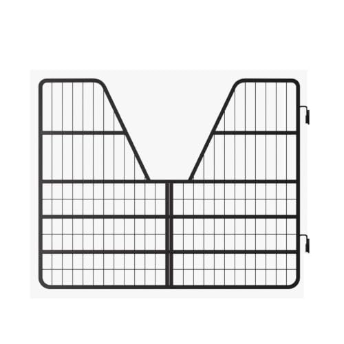 Stall Gates for Horses - 52"x42" Black Heavy Duty Steel Horse Stall Gate | Industrial-Grade Black Stall Guard Featuring a Heavy Duty Single Door Yoke Design for Professional Horse Barns