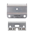 FURZONE A2 Large Animal Clipper Blade (Cattle/Medium) - 2 in 1 Set (18&17 Teeth), Cattle Grooming Replacement Blade, Professional Stress-Free Grooming, 3/32-inch/2.5mm Cut Length - size: Cattle/Medium 2.5mm