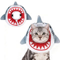 Cat Cone Collar Soft, Cat Recovery E Collar After Surgery to Stop Licking, Adjustable Waterproof Neck Elizabethan Pet Kitten Puppy Donut Pillow for Cats Wound Healing, Shark - color: Shark, size: Small(5-9.5in)