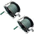 PK2 Electric Fence Polywire 9 Conductors 1312 Feet Pre-Spooled on 3:1 Standard Geared Reel with 1 Free Insulgrip - size: 1312 ft x 9 wires x 2 standard reel