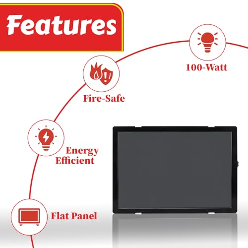 My Favorite Chicken Radiant Chicken Coop Heater – 100-Watt Flat Panel Heater for Chickens, Energy-Efficient Chicken Coop Heater for Winter, Safe Radiant Heat Panel