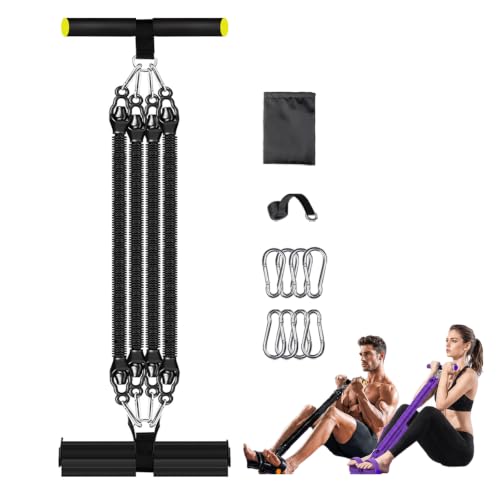 Multifunction Tension Rope Set,Upgraded Smart Stirrup Puller | Adjust Sit Up Bar-Pedal Puller Tensioner Workout Bands Resistance With Abdomen/Waist/Leg/Hips/Chest/Back