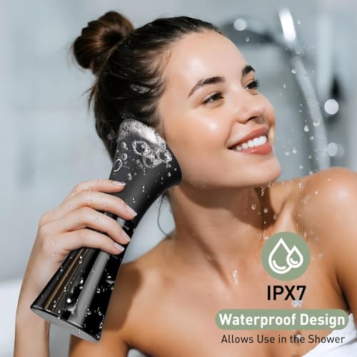 Ear Wax Removal - Electric Ear Cleaner with IPX7, Water Powered Ear Cleaning Tool with Irrigation Flusher, 6 Tips, 4 Pressure Settings - Safe & Effective for Ear Wax Cleaning Gifts for Women Men