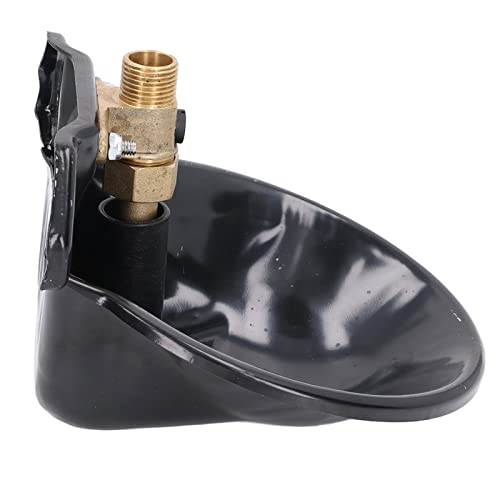 Stainless Steel Sheep Water Bowl with Touch Switch, Drinking Tool Goat Feeders Animal Feeder Automatic Drinking Bowl for Goats and Livestock, 7.1 Inch