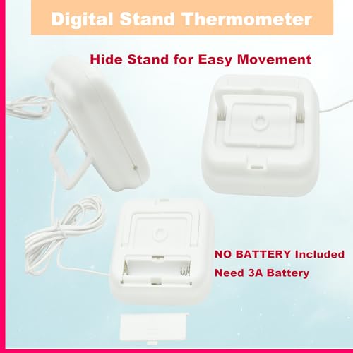 Small Digital Thermometer TA358 Celsius/Fahrenheit Temperature Indoor/Outdoor Meter Gauge with 5ft/1.5M Probe Sensor - style: Style A