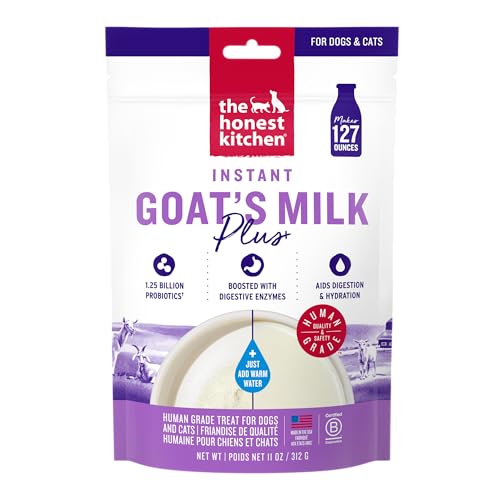 The Honest Kitchen Human Grade Instant Goat's Milk Plus for Dogs and Cats, 11 Ounces - size: 11 Ounce (Pack of 1)