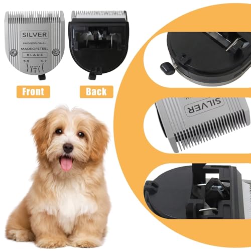 2 Pack Detachable Adjustable Pet Dog Grooming Clipper 5-in-1 Blade Replacement Fit for W-AHL Professional Animal Blade, for Grooming, Clipping, Trimming Dogs, Cats, Horses, Livestock