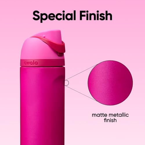 Owala FreeSip Stainless Steel Water Bottle 24 oz Read My Lips - color: Read My Lips, size: 24 Ounces