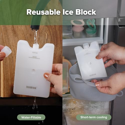 haakaa Colostrum Collector Kit 4ml/6pcs & Steriliser Bag & Ice Brick Combo | World-first design, 3-in-1 Collector, Safe food-grade silicone-BPA Free, Ready-to-use pack,Replace disposable syringes