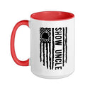 Livestock Show Uncle US Flag Livestock Show Uncle Ceramic Mug, Red/White, 15oz - color: Red/White, size: 15 Ounces