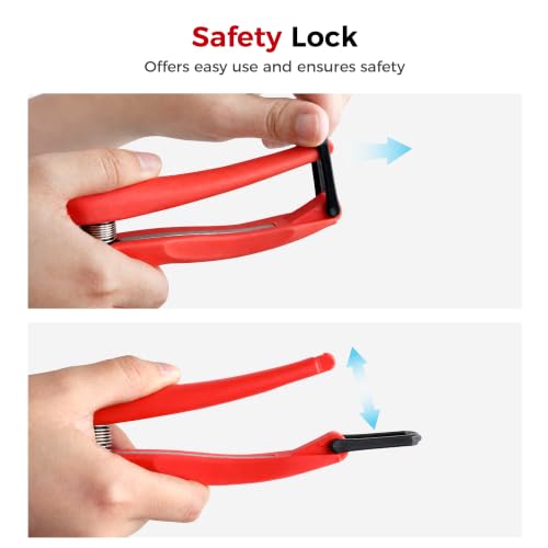 AGRICUT 7" Pruning Shears Heavy Duty Professional, Made of Japanese SK5 Steel Blades, 4/5 Cut Capacity, Bypass Hand Pruners Garden Clippers for Tree Flower Branch Trimming, S20E - style: PP Handle, High Carbon Steel