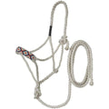 Tough 1 Beaded Mule Halter w.Lead White Diamond - color: Diamond