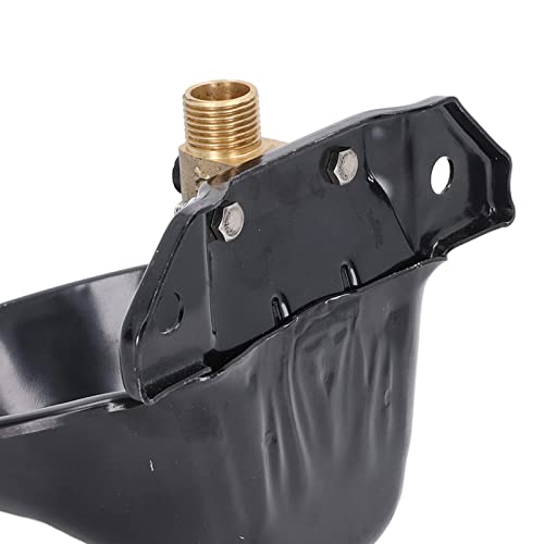 Stainless Steel Sheep Water Bowl with Touch Switch, Drinking Tool Goat Feeders Animal Feeder Automatic Drinking Bowl for Goats and Livestock, 7.1 Inch