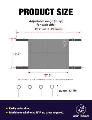 Harrison Howard Horse Stall Guard with Adjustable Straps and Sturdy Spring Hooks Included Aisle Guard Stall Guard for Horses,Winter Wilds - color: Winter Wilds