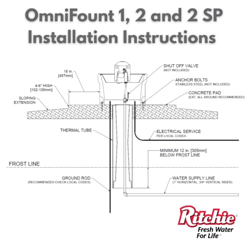 Ritchie Omni Fount 2 Automatic Heated Cattle, Horse Waterer - color: Yellow
