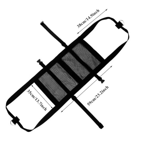 Animal Weighing Sling, Nylon Hanging Scale Bag with Adjustable Straps, 23.23 x 13.78 in, Black, for Lambs, Goats, Alpacas and Dogs