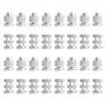 Electrical Fence Connector Aluminium Alloy Wire Join Clamp Split Bolt Joint Clamp Wire Connector for Electric Fence Wire,32Pcs - size: 32PCS