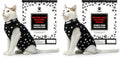 Cat Surgery Recovery Suit Female Cat Onesie for Cats After Surgery Spay Surgical Abdominal Wound Skin Diseases E-Collar Alternative Wear (Black, Medium) (Pack of 2) - color: Black, size: Medium (Pack of 2)