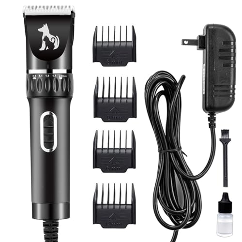 Professional Dog Clippers for Thick Hair,Pet Shears Sheep Trimmer | Heavy Duty Grooming Electric Clippers, Powerful Corded Shears for Thick Coats,Swiftly Trim Cats Horses Dense Fur