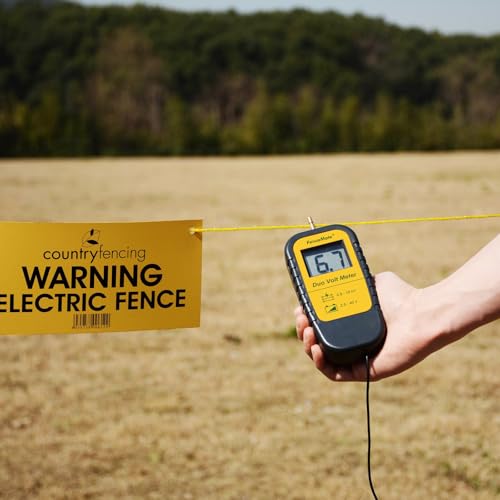FenceMate Digital Duo Volt Meter to Check Voltage of Fence Charger&Battery | Electric Fence Tester to Check Electric Fence Charger Energizer Voltage up to 15 kV & Battery Voltage up to 40 V