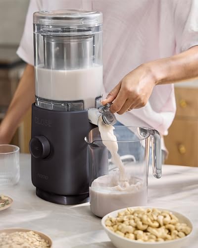 Nama M1 - Plant-Milk Maker - Homemade oat and nut milk - Black | Smooth, creamy cafe quality milk in minutes - Blends and strains in minutes - Easy to Clean - Dairy Alternative - color: Black