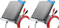 POWOXI Solar Panel for Deer Feeder 6V 1.5W Waterproof Solar Battery Charger with Mounting Bracket Alligator Clip Game Feeders Solar Panel 6 Volt (Pack of 2) - size: 6 volt (Pack of 2)