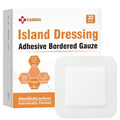 Carbou Island Dressing 4"x4" 30ct Sterile Bordered Gauze Pads Wound Care | Sterile Individually Wrapped packs,Highly Absorbent Adhesive Dressing Pad,Bordered Gauze With Adhesive Border,Island Bandages - size: 4‘’x4''