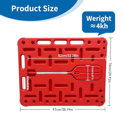 Livestock Sorting Panel 38"x30" Lightweight Animal Handling Guide Board for Cattle Pig Sheep Goat Hog Durable Polyethylene Farm Sorting Equipment