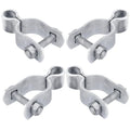 4 Pack 1-3/8" Chain Link Fence Frame Gate Post Female Hinge,Galvanized Steel Gate Hinge for Fence Posts, Bolts & Nuts Included - size: 1-3/8" Female