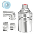 1/2" to 3/4" 1" Water Mini Float Valve,304 Stainless Steel Fully Automatic Level Controller Valve for Wate Tank, Livestock Troughs, Pool, Distiller