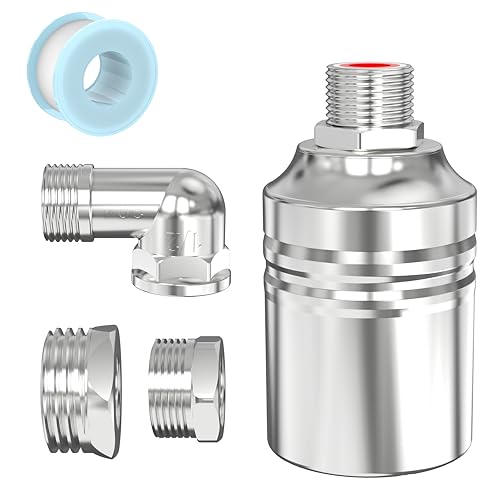 1/2" to 3/4" 1" Water Mini Float Valve,304 Stainless Steel Fully Automatic Level Controller Valve for Wate Tank, Livestock Troughs, Pool, Distiller