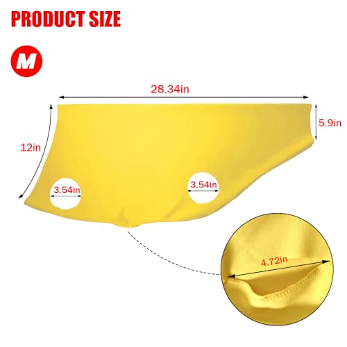 Spandex Goat Tube for Show Goats - Show Livestock Supplies: Goat Covers & Blankets (Yellow, Medium) - color: yellow, size: Medium