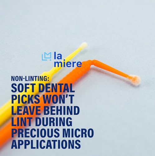 2.0mm Yellow 400pcs Micro Brush Micro Applicators Brushes Fine Microswabs Fine - size: 2mm Yellow