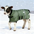 2pcs All-Weather Calf Blanket with Fleece Lining & Windproof Shell - Versatile Goat Blankets for Winter and Durable Sheep Blanket with Full Belly Coverage (Green 2pcs) - color: Green