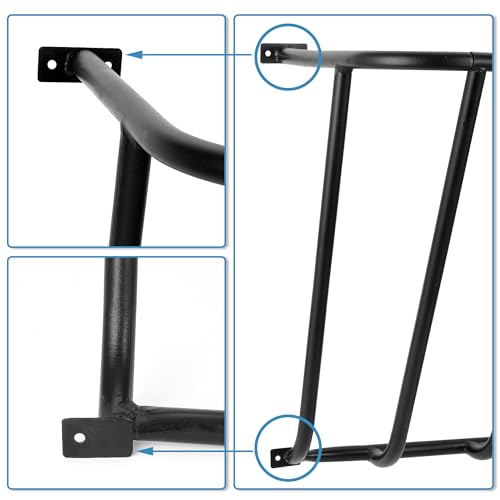 Hay Feeder Goat, 64.17 x 21.26 x 12.2 Multiple Sided Goat Hay Rack, Heavy Duty Galvanized Metal Wall Hay Rack for Sheep Horses, etc - size: 64.17 INCH