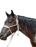 Cashel Flat Braid Halter and Leadrope - color: White
