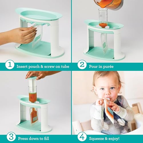 Infantino Squeeze Station, Baby Food Pouch Filler, BPA-Free - style: Squeeze Station - New & Improved